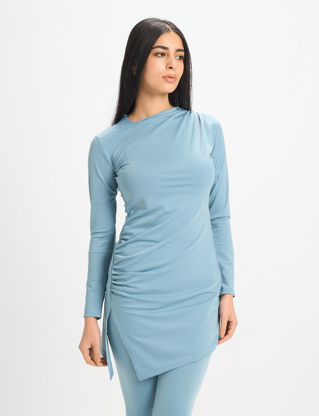 Drape Swim Top - River