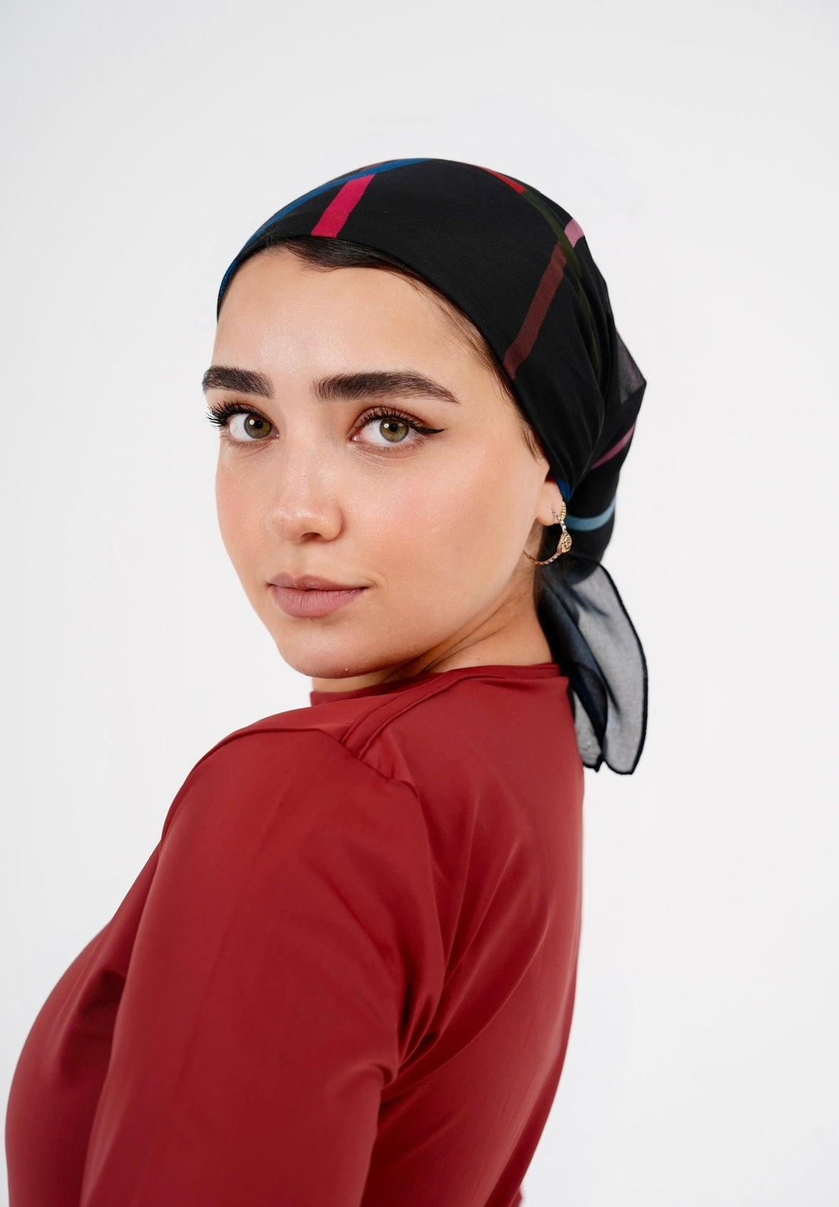Beach Bandana - Empowered in Black  & Colors