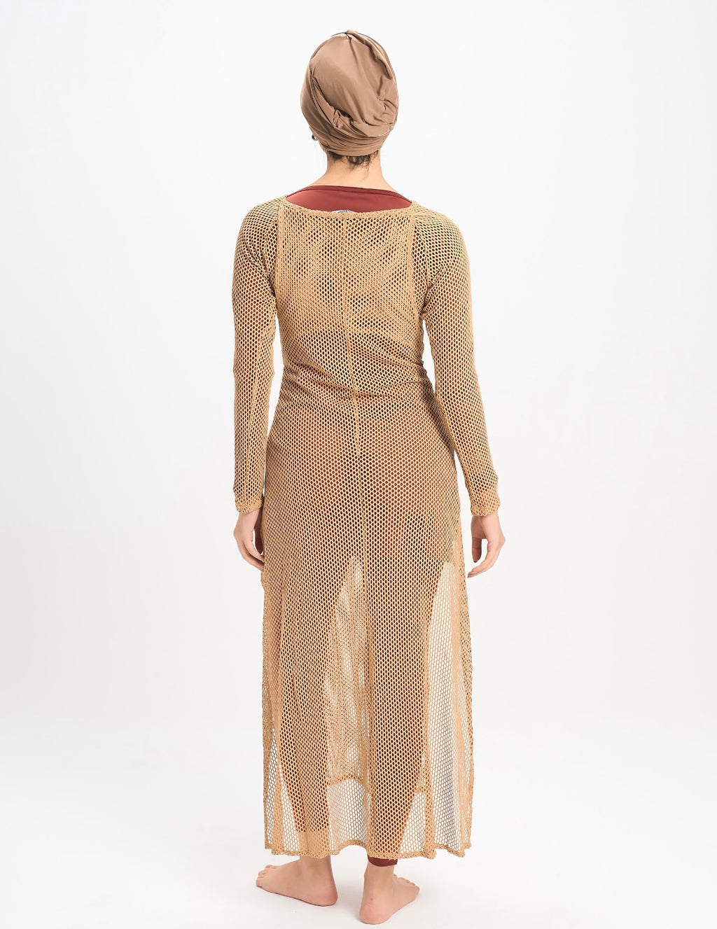 Golden Sand Wrap Dress