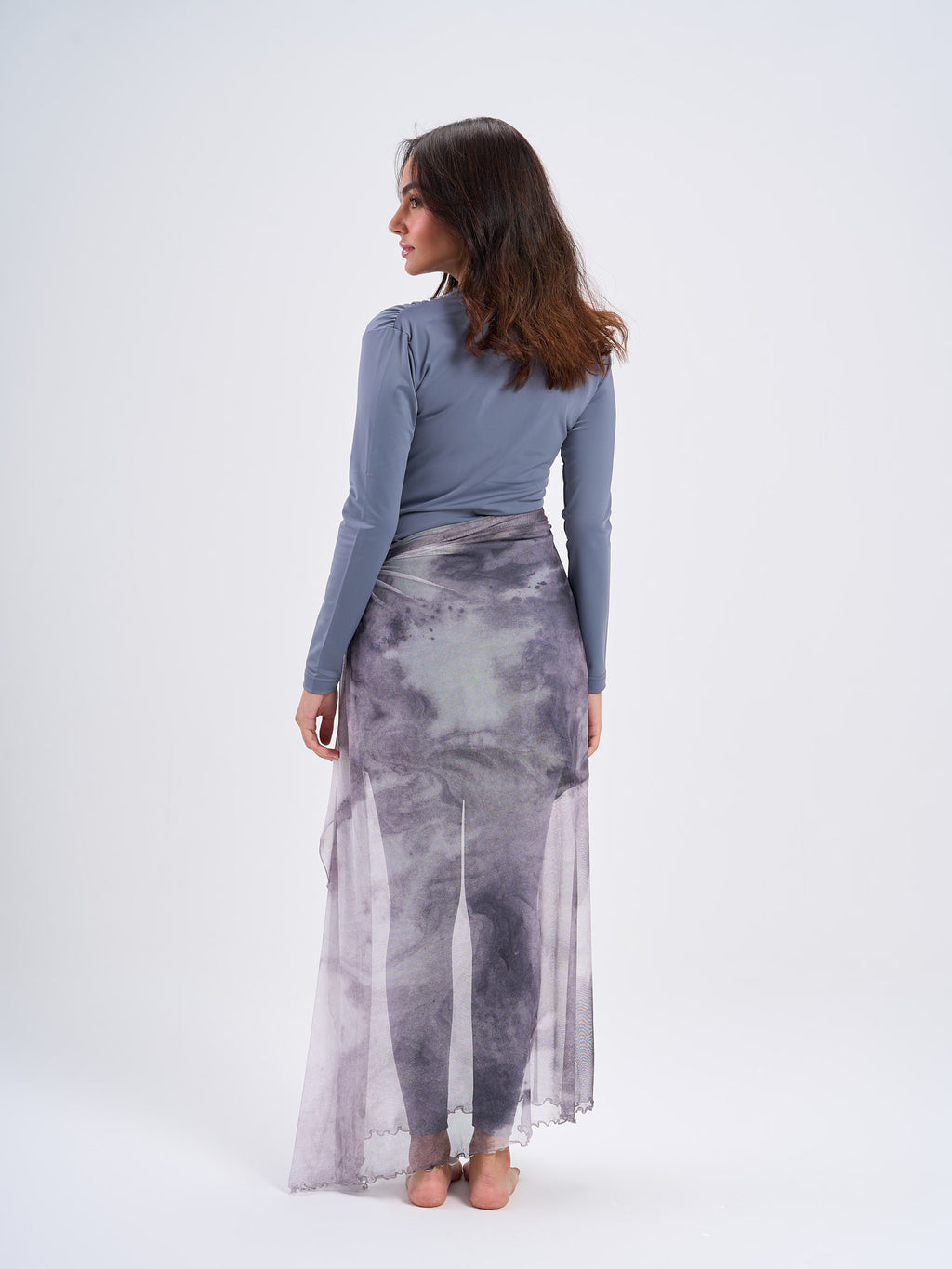 Marble Mesh Wrap - Grey