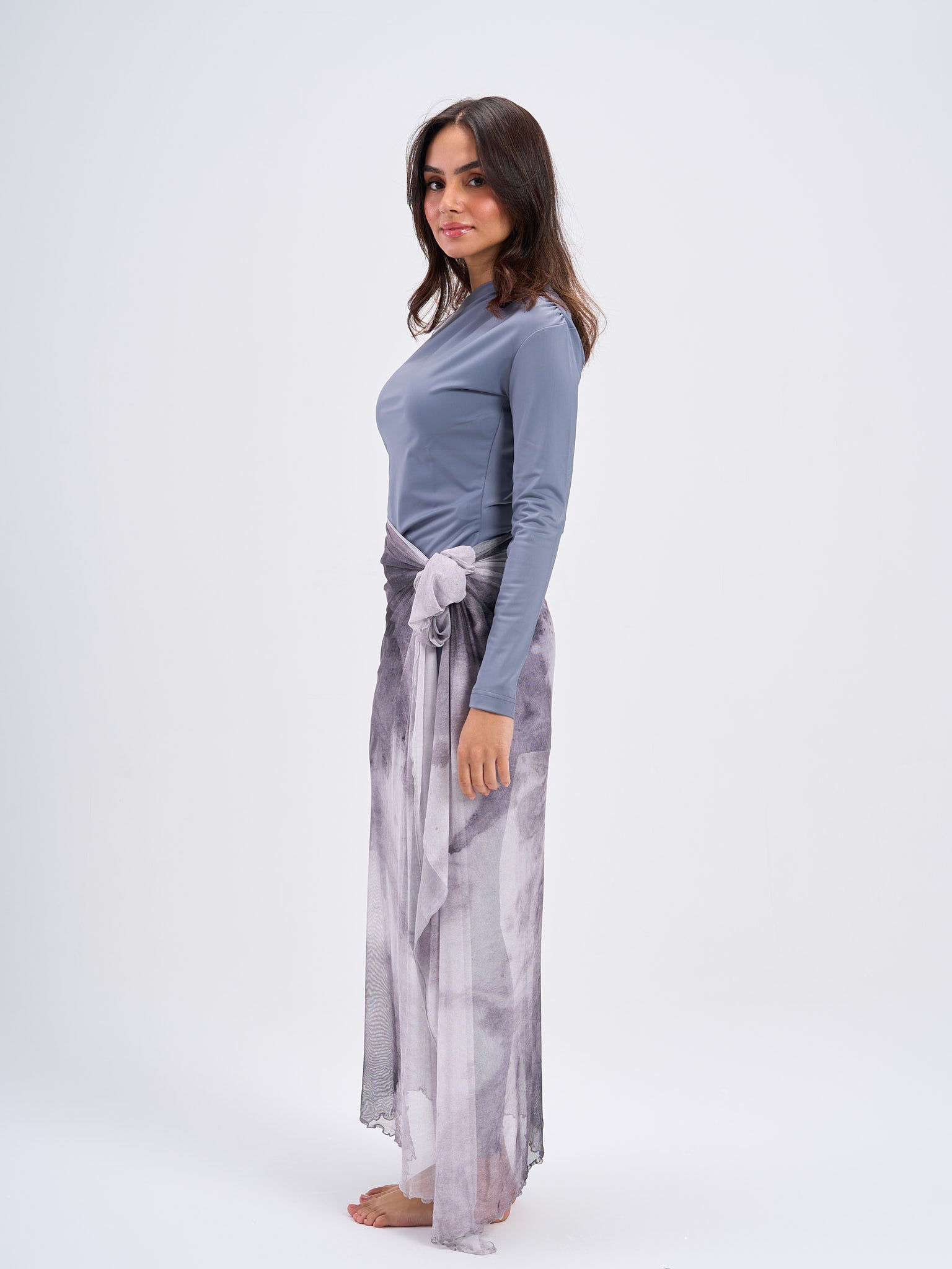 Marble Mesh Wrap - Grey