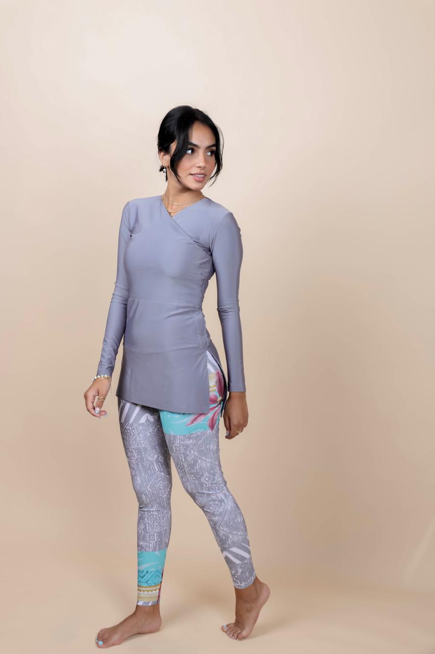 Swim Leggings - Tribal Flower