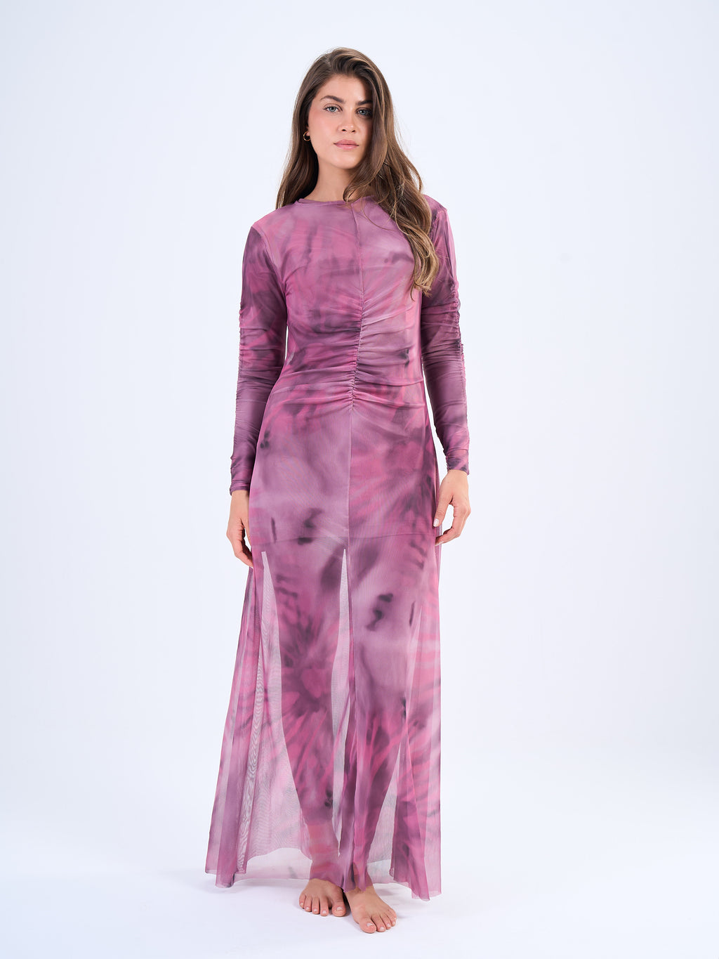 Mesh Dress Berry Blush