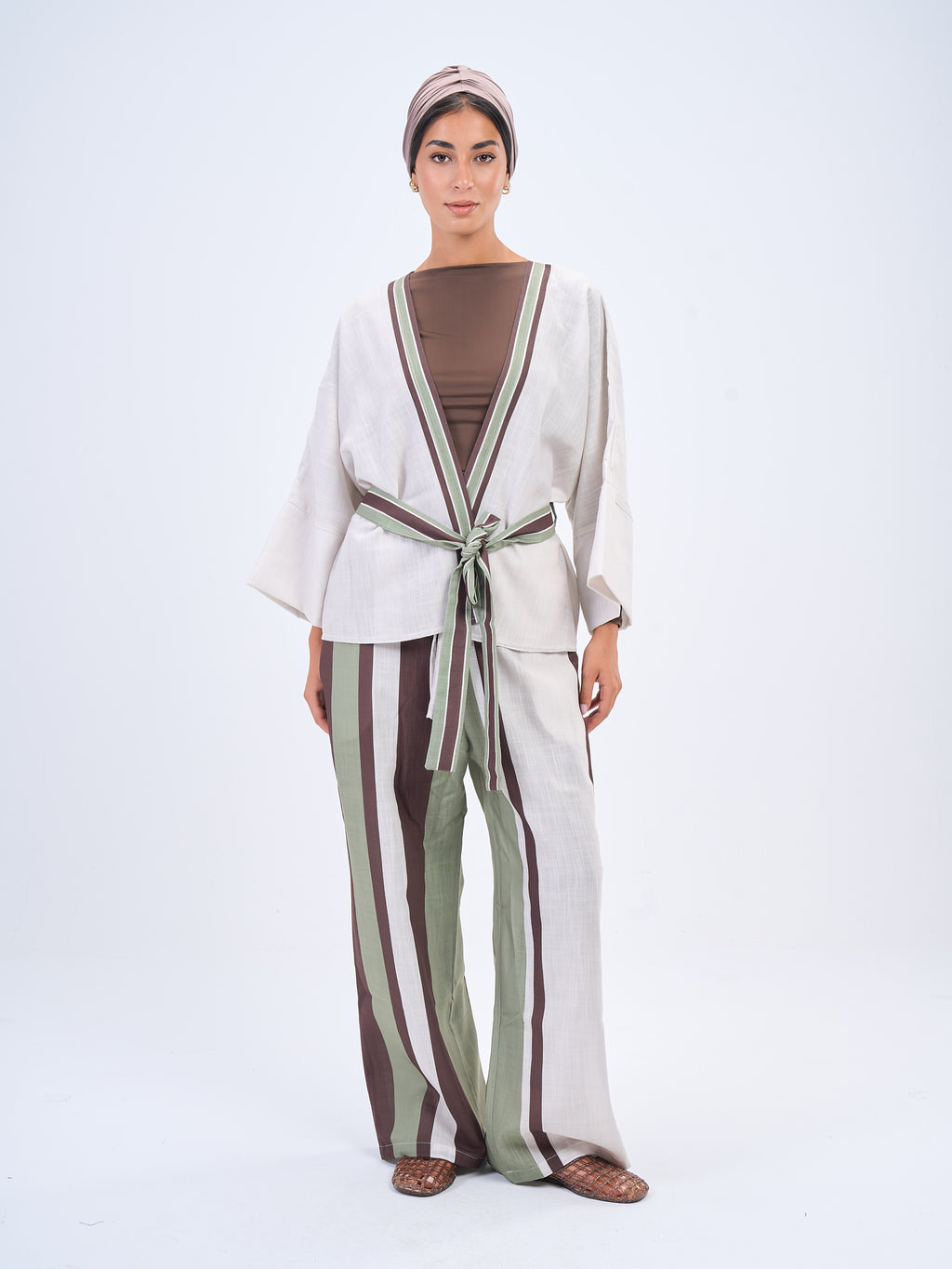 Coastal Linen Set -Brown