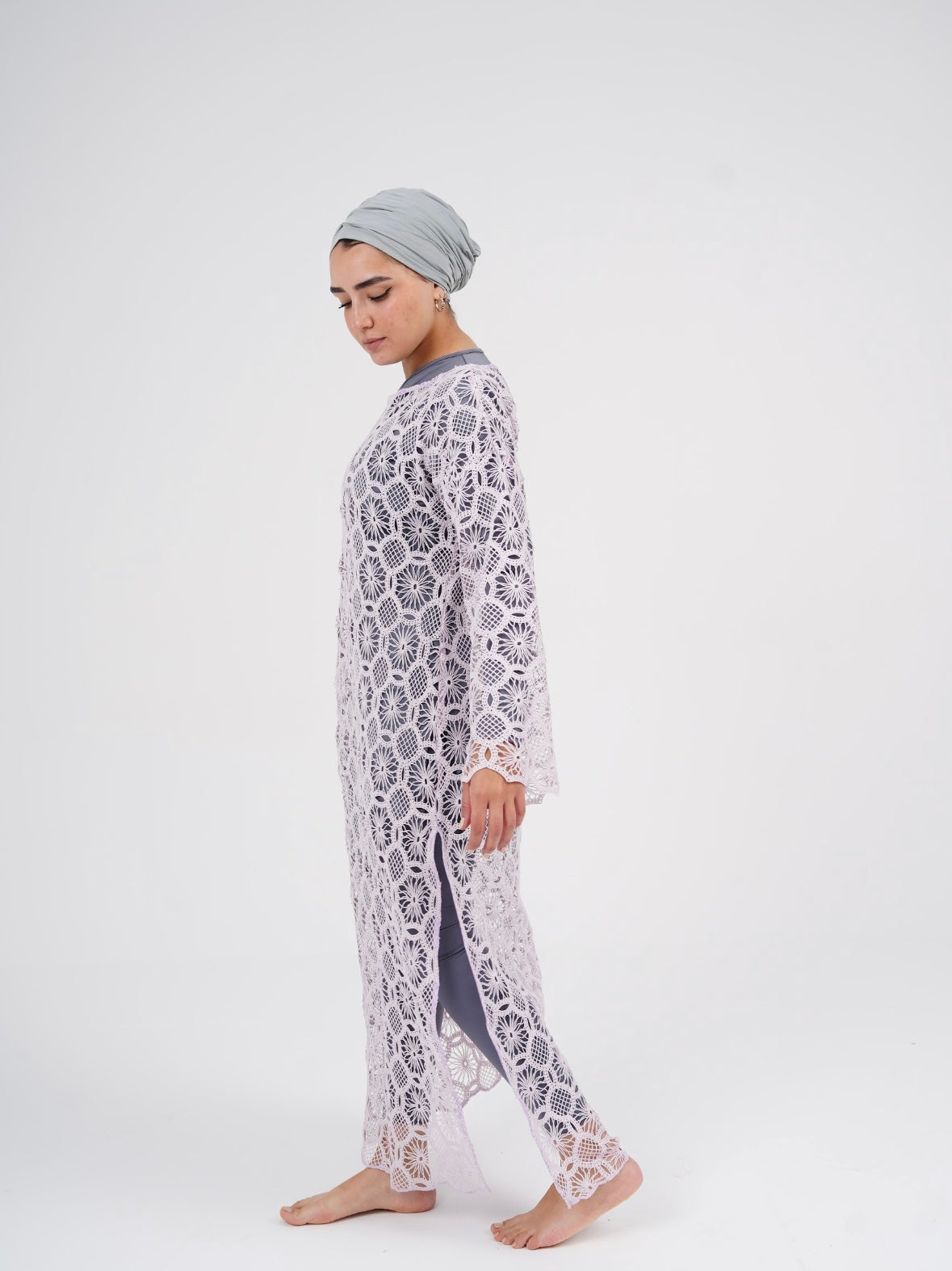 Crochet Dress - Light Lavender