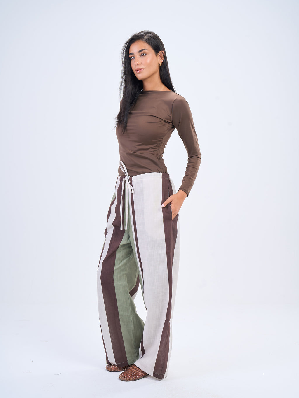 Coastal Linen Set -Brown