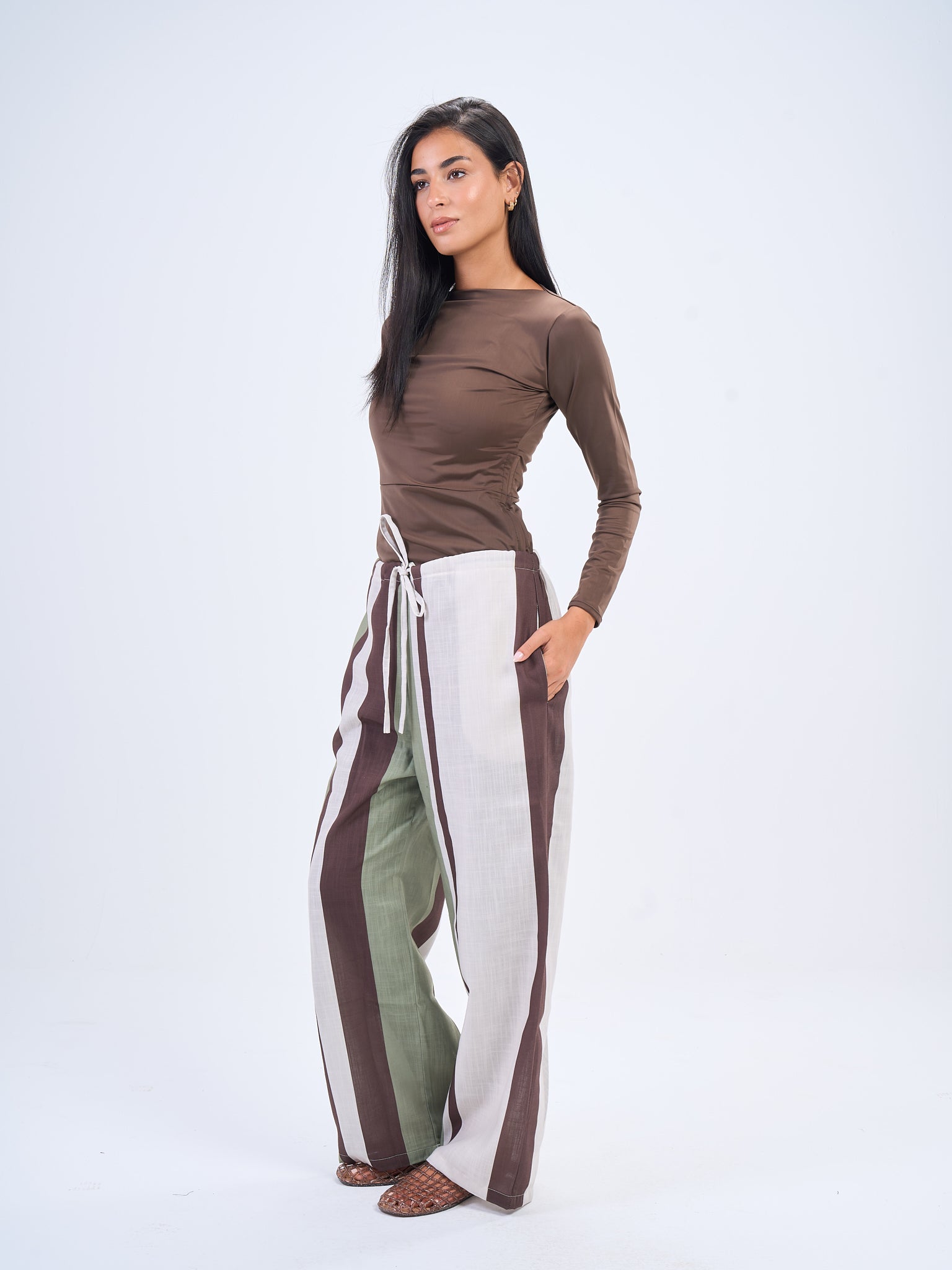Coastal Linen Set -Brown