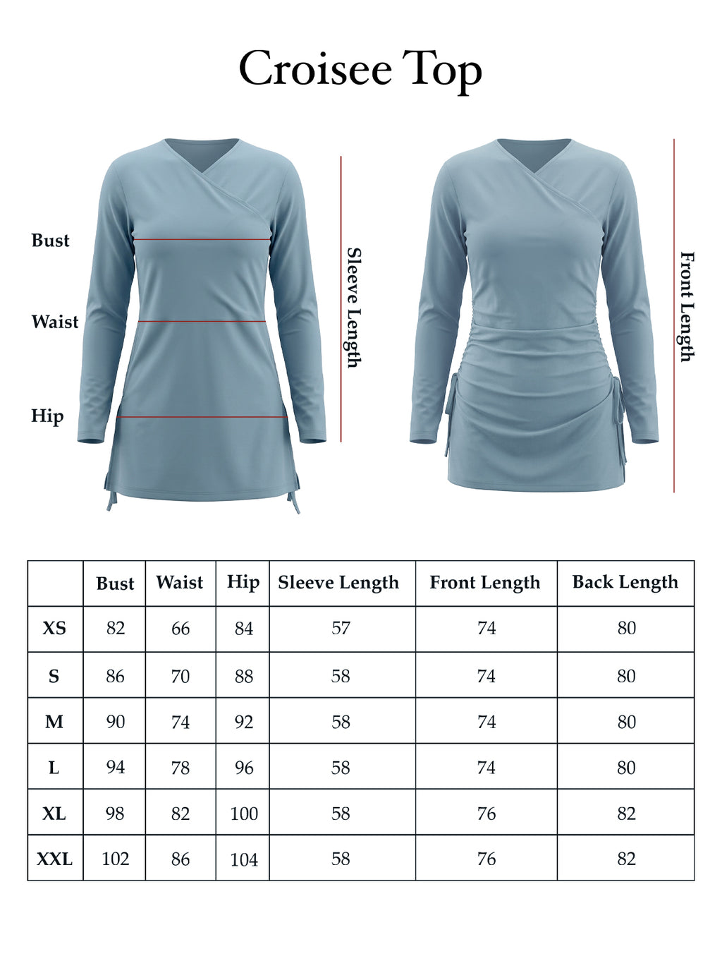 Croise Swim Top - Black