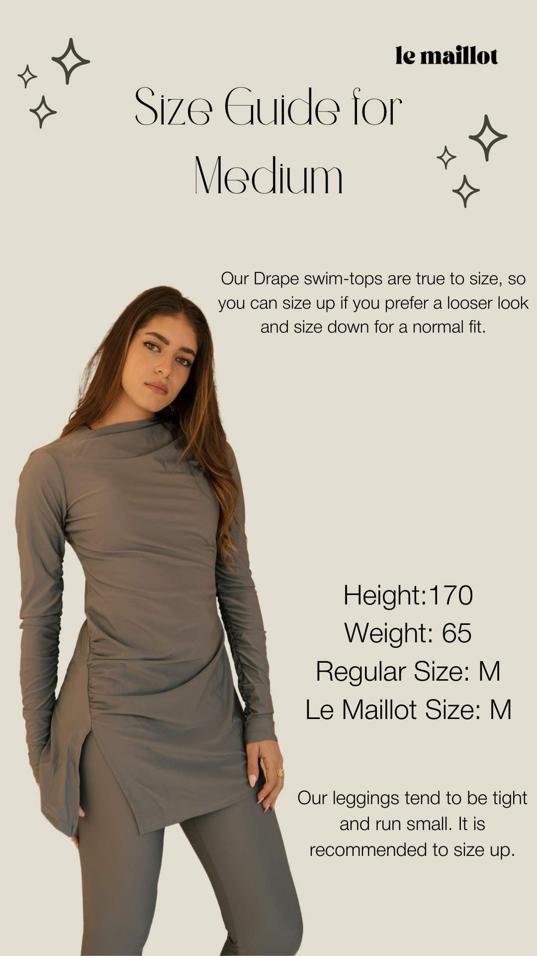 Drape Swim Top - Grey