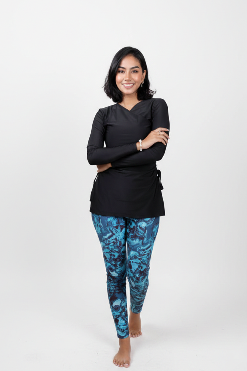 Swim Leggings - Bubble Teal