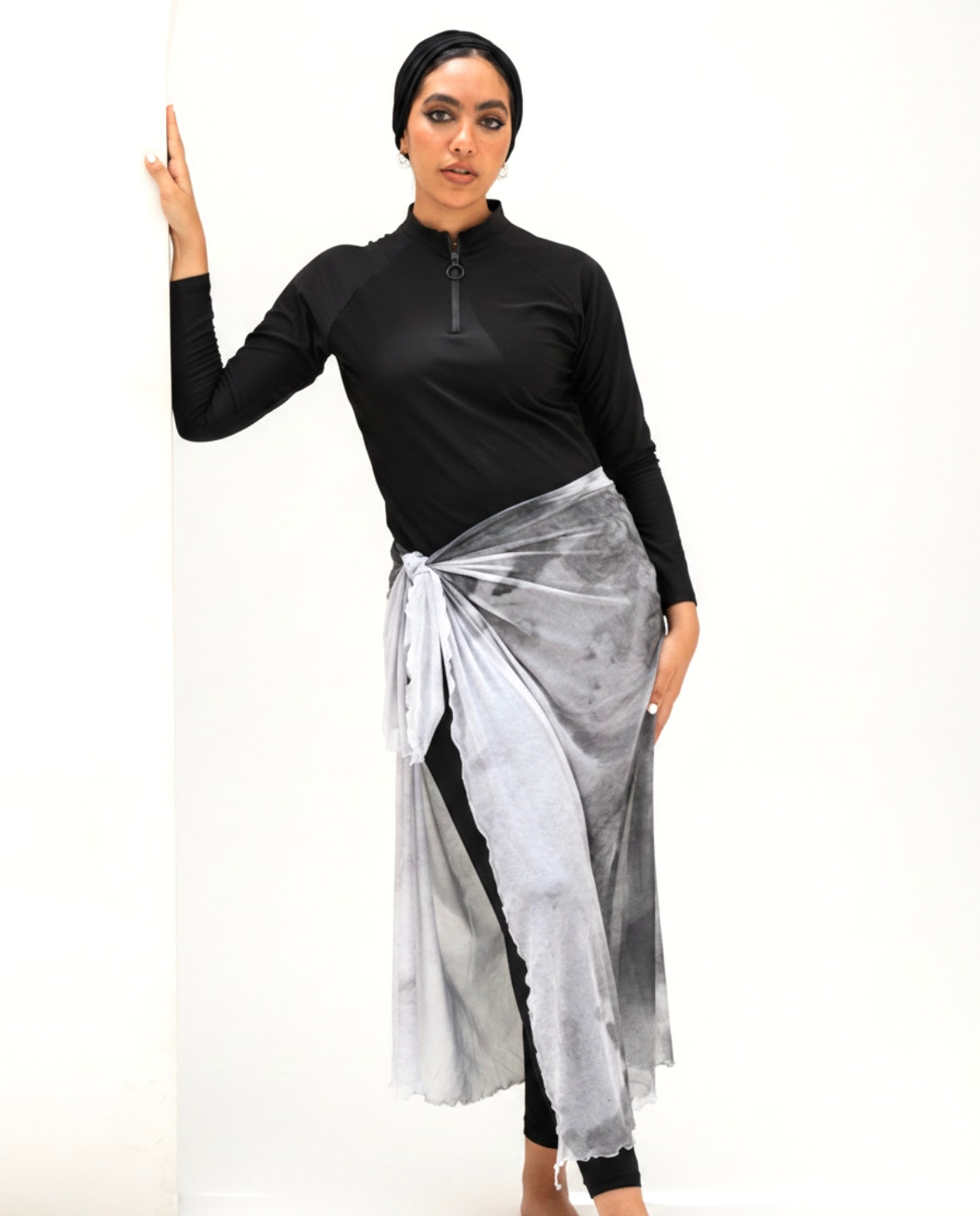 Marble Mesh Wrap - Grey