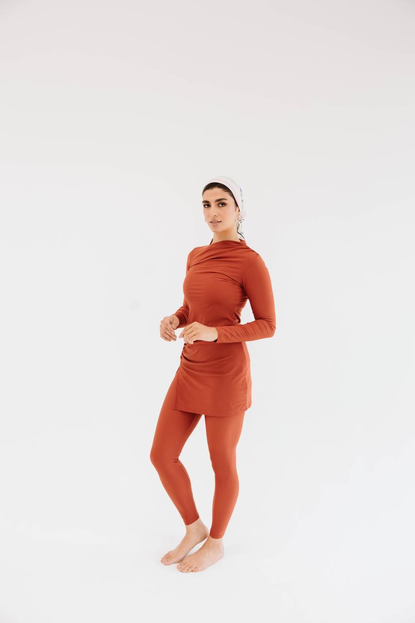 Swim Leggings - Brick