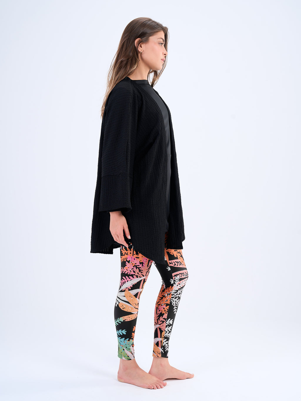 Crinkled kimono - Black