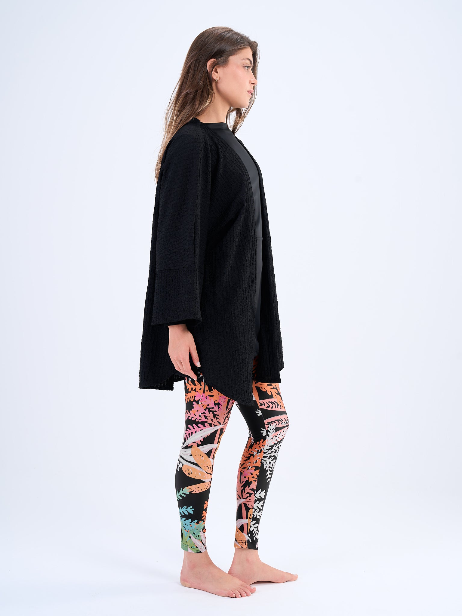 Crinkled kimono - Black