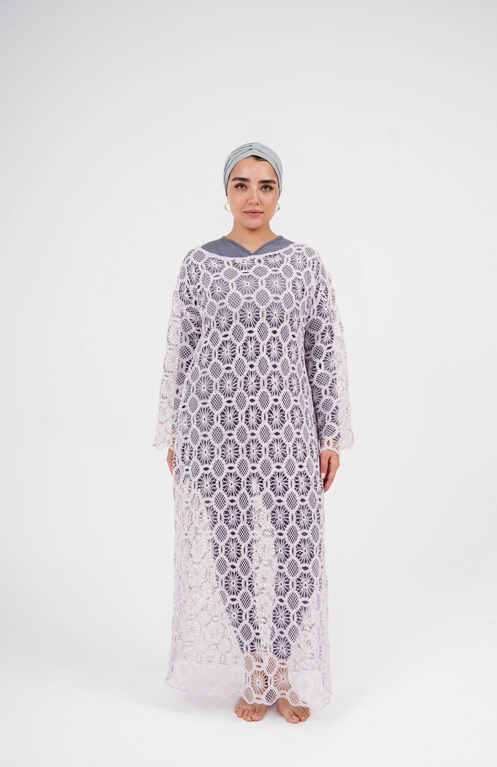 Crochet Dress - Light Lavender