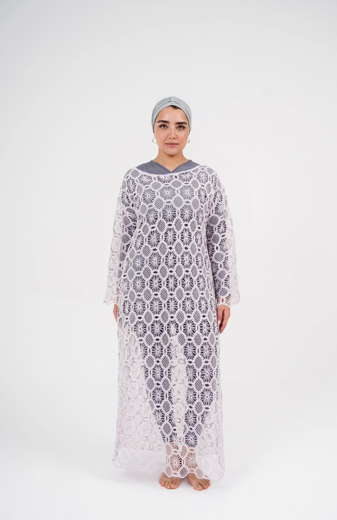 Crochet Dress - Light Lavender