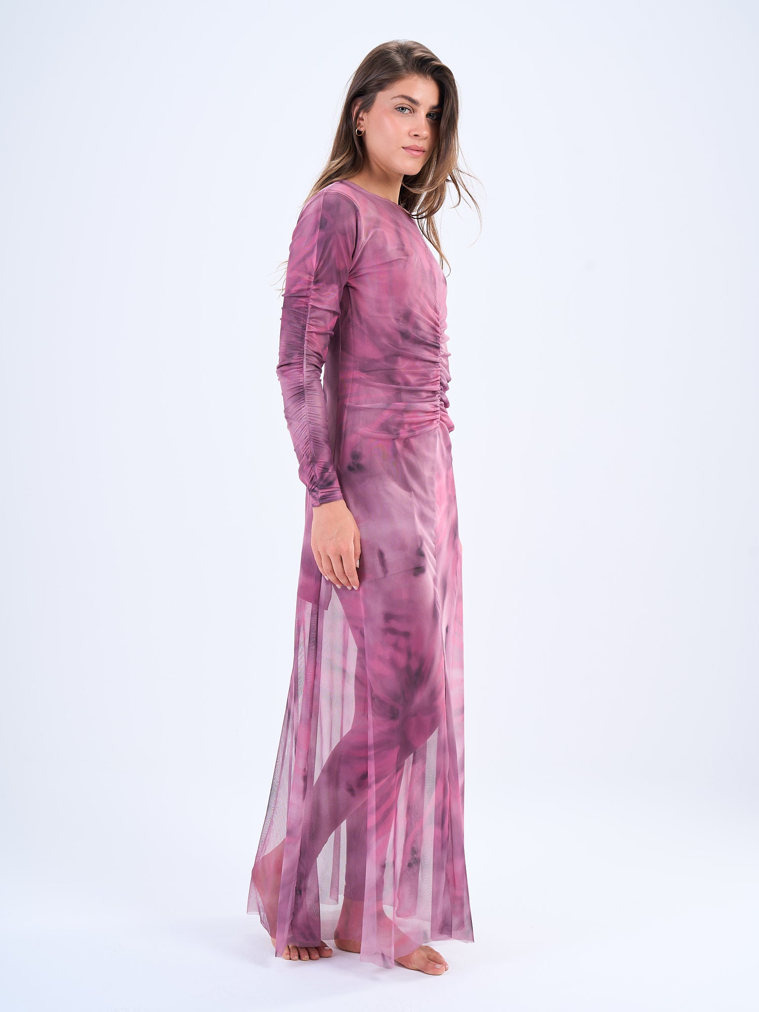 Mesh Dress Berry Blush