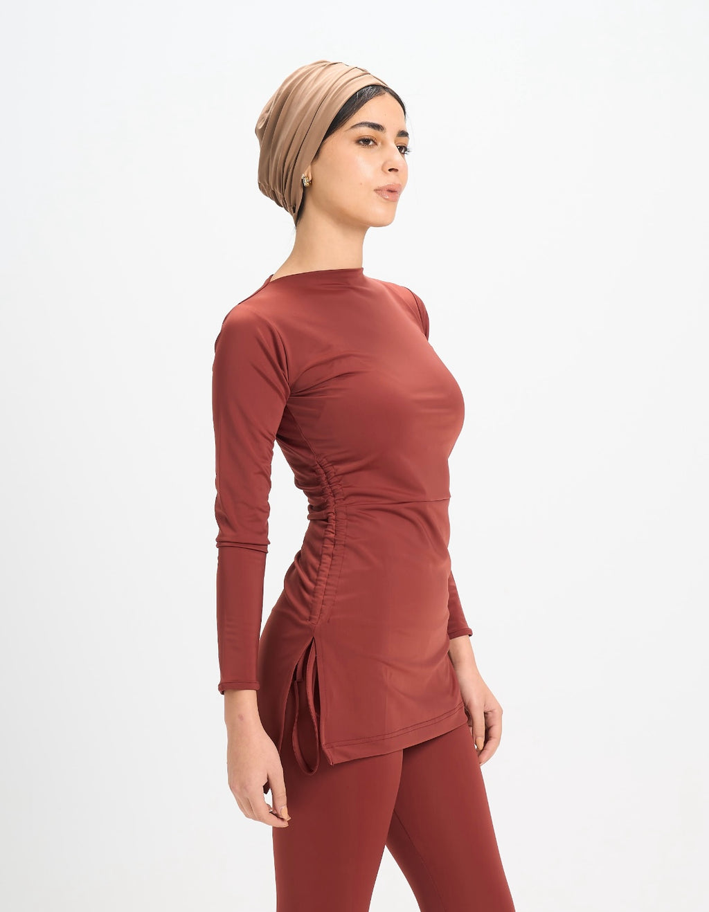 Sabrina Swim Top - Maroon