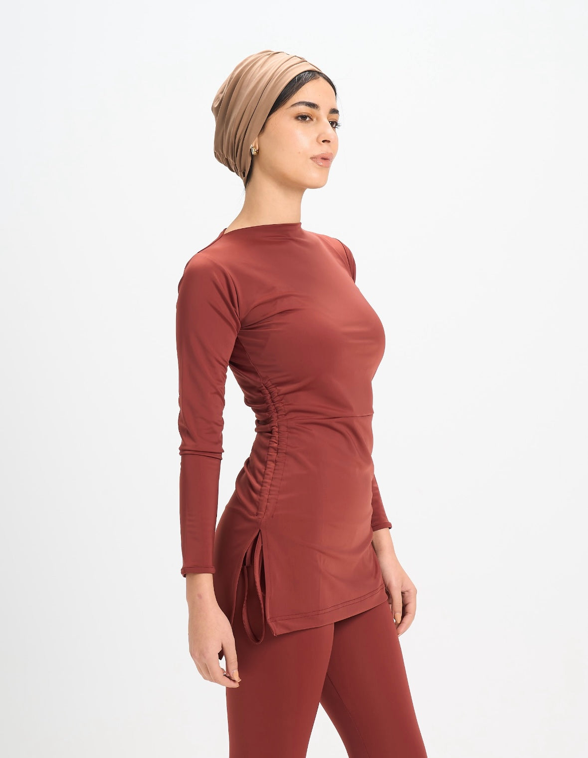 Sabrina Swim Top - Maroon