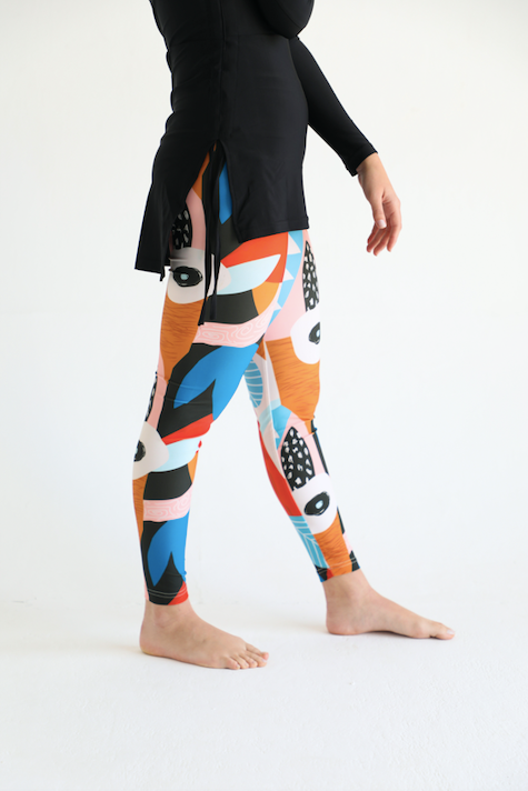 Swim Leggings - Paradise Bird