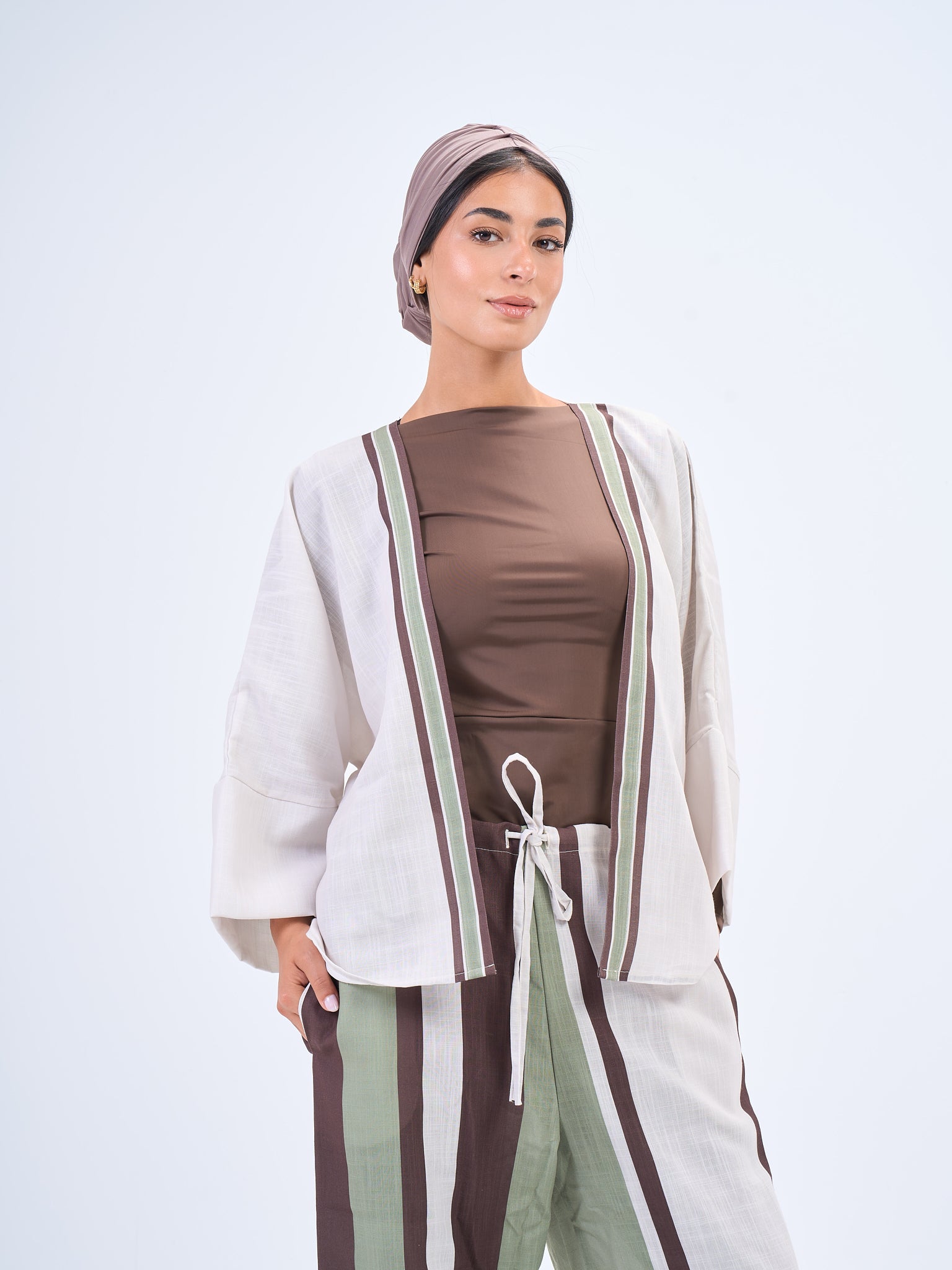 Coastal Linen Set -Brown