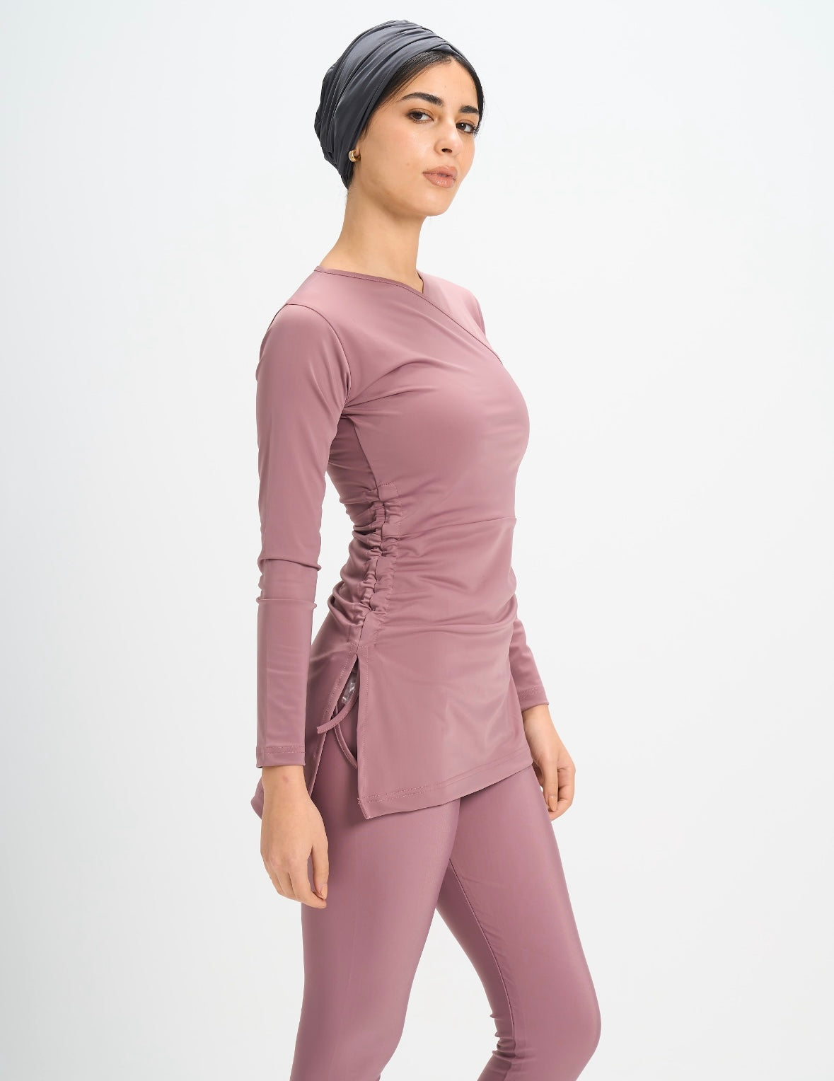 Croise Swim Top - Dusty Mauve