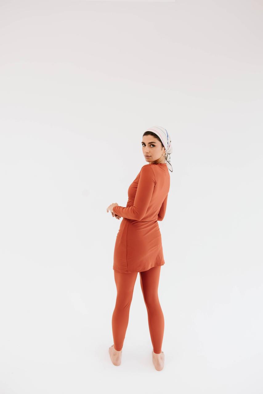 Swim Leggings - Brick
