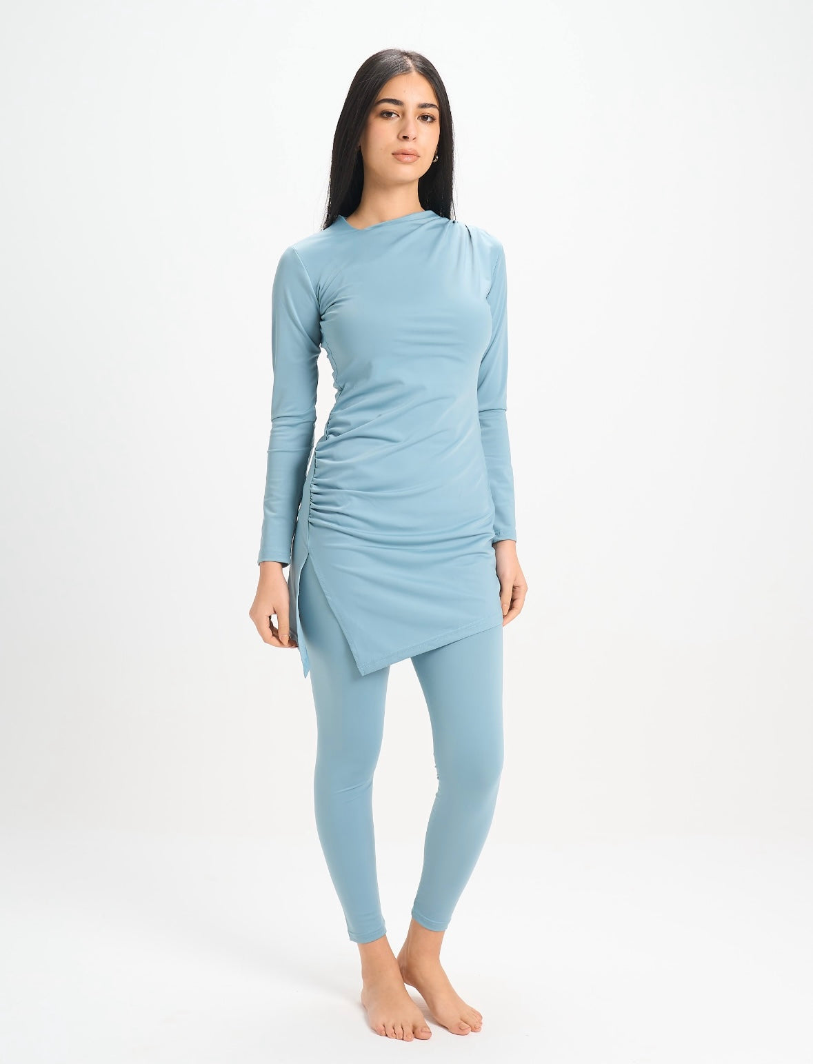 Drape Swim Top - River