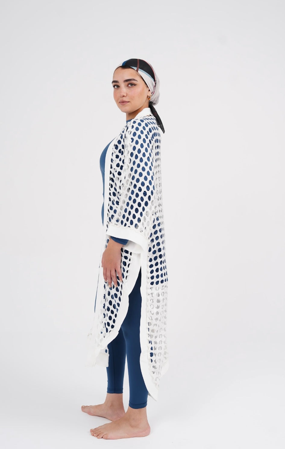 White Rondelle Kimono