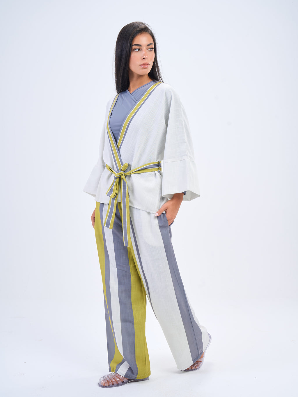 Coastal  Linen Set - Lime