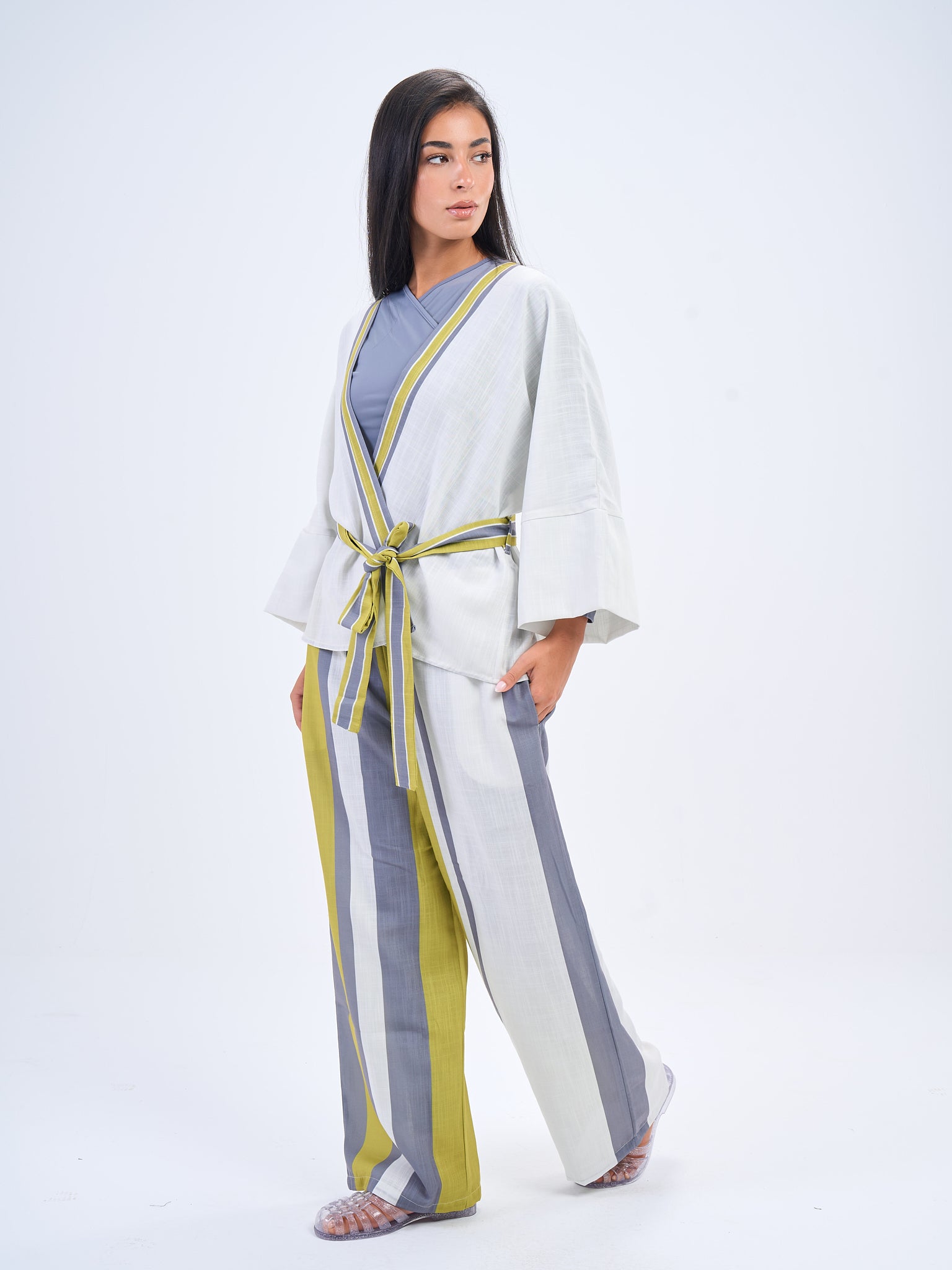 Coastal  Linen Set - Lime