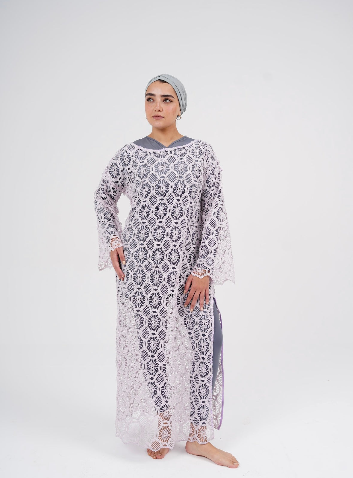 Crochet Dress - Light Lavender