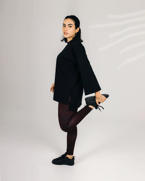 Active Leggings - Dusky Burgundy - Imperfect