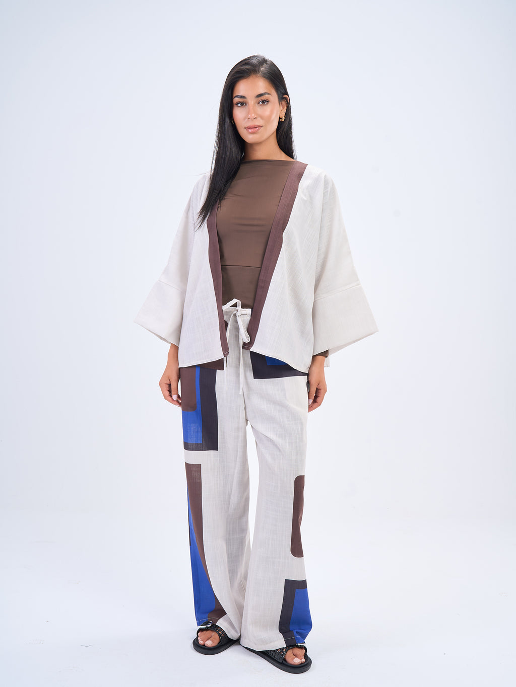 Terra Linen Set In- Brown