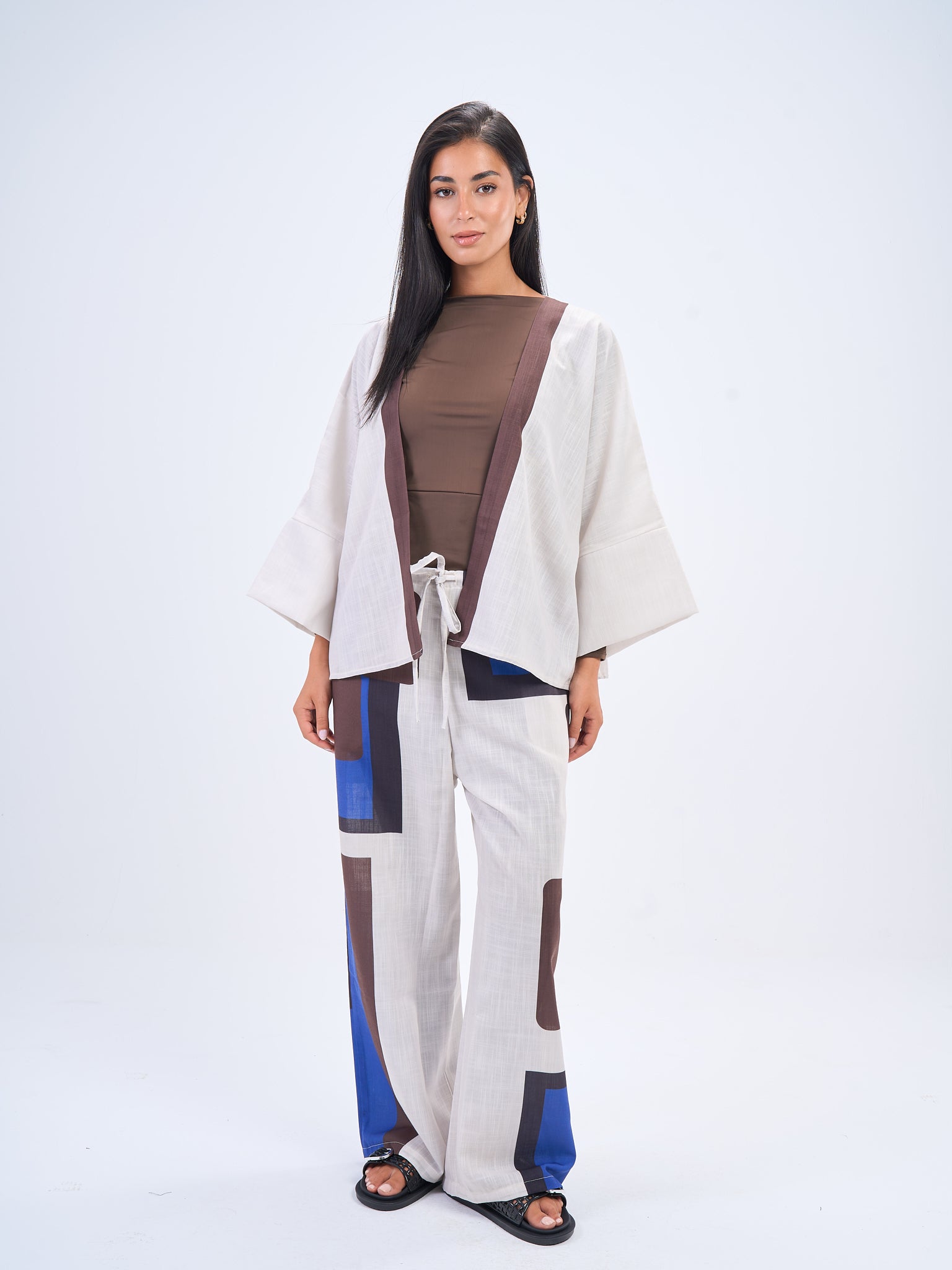 Terra Linen Set In- Brown