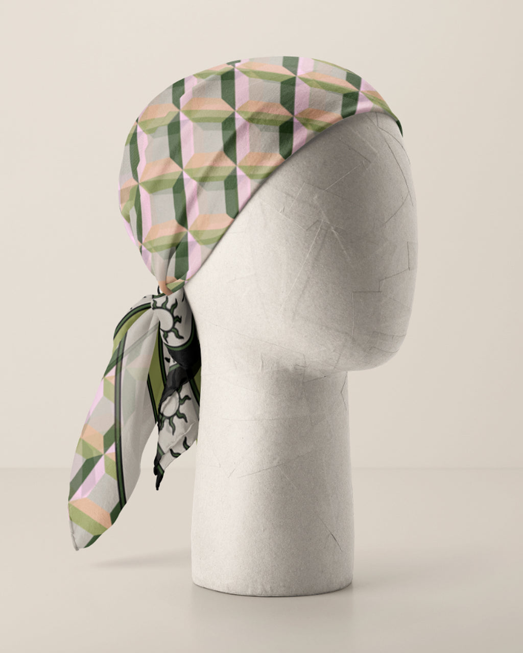 Beach Bandana - Nude & Olive Mess