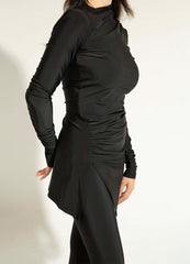 Drape Swim Top - Black