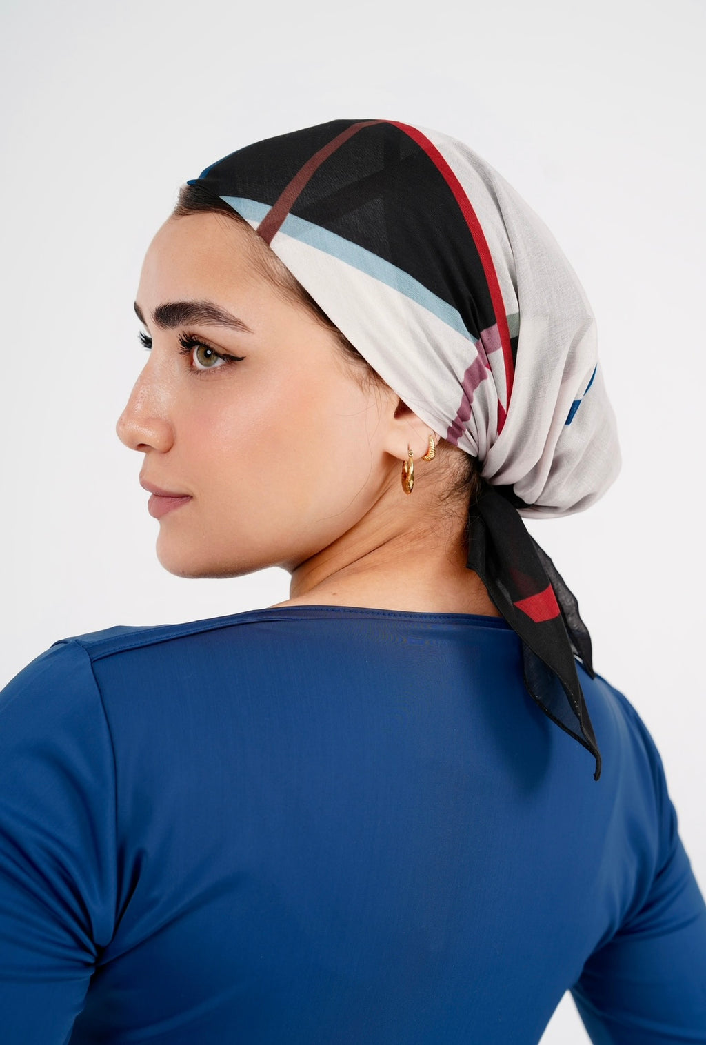 Beach Bandana - Empowered in White  & Colors