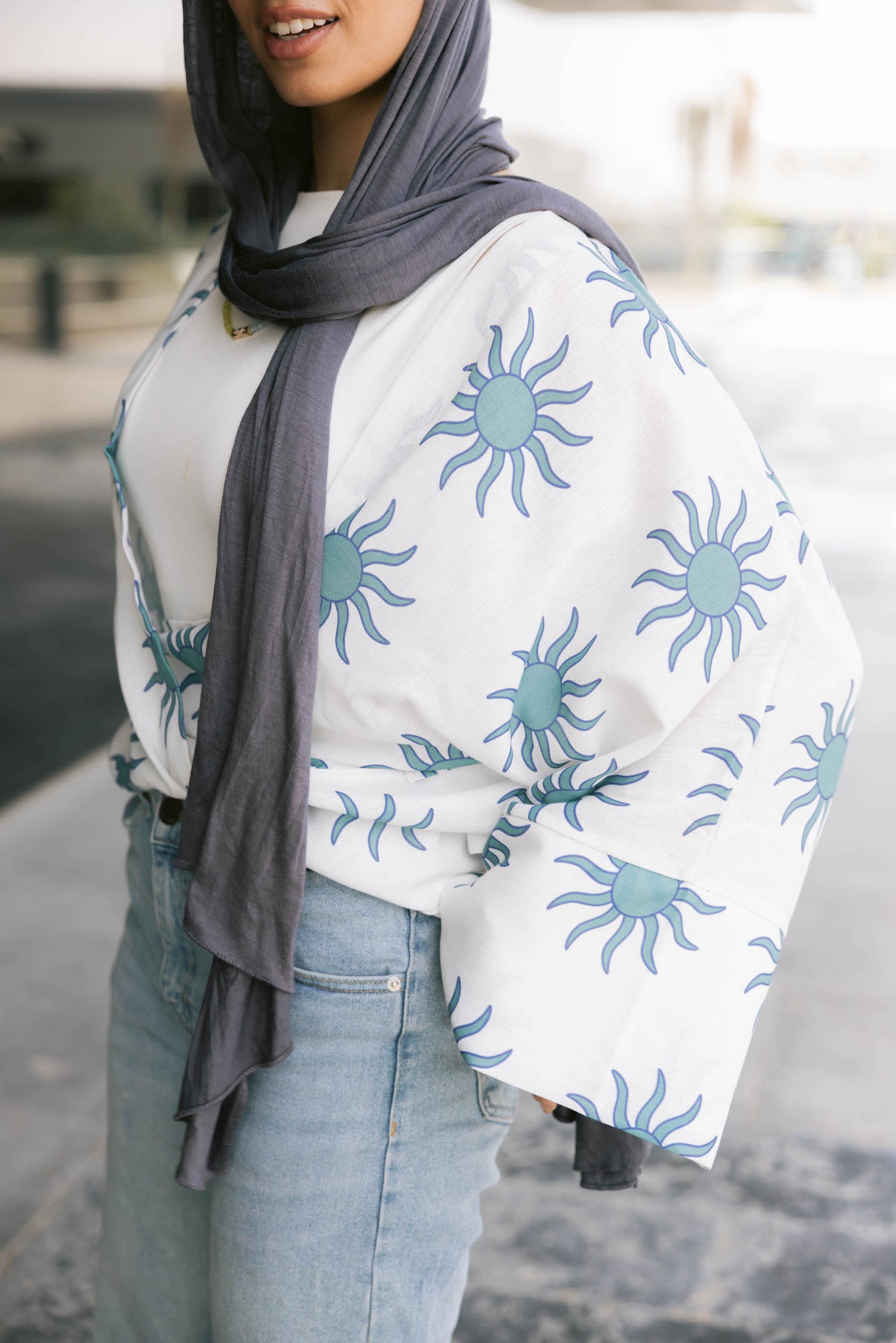 Soleil Linen Kimono - River