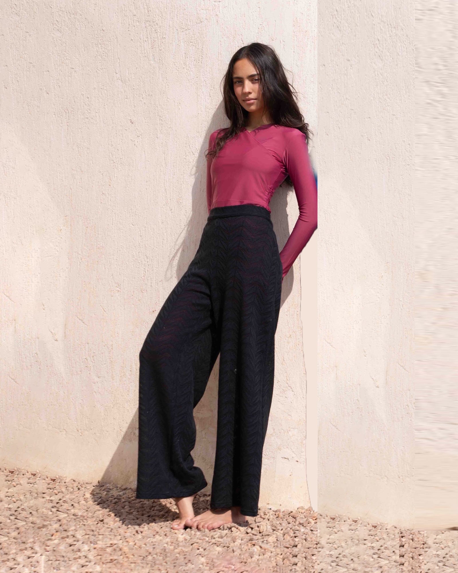 Crochet Pants - Black