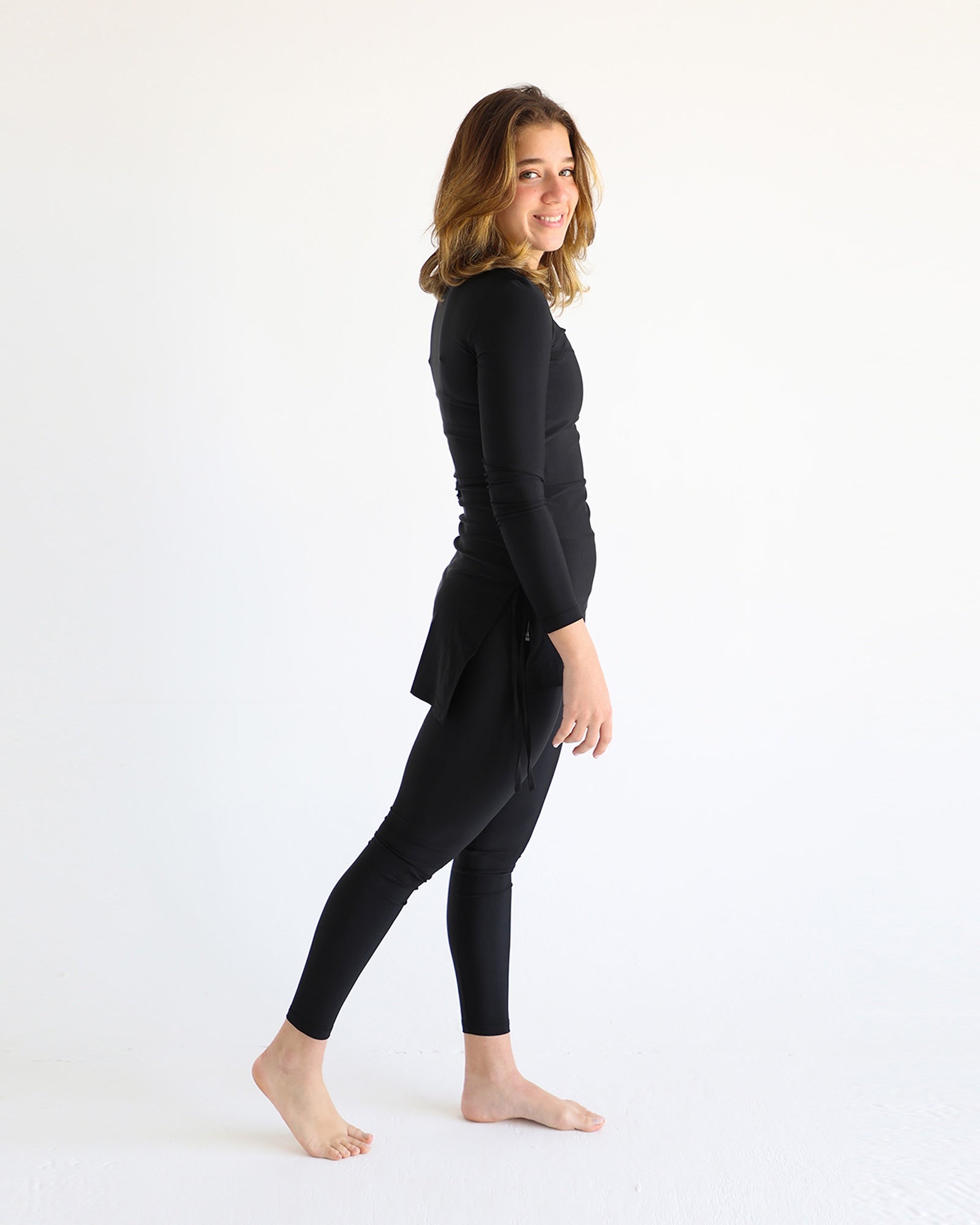 Croise Swim Top - Black