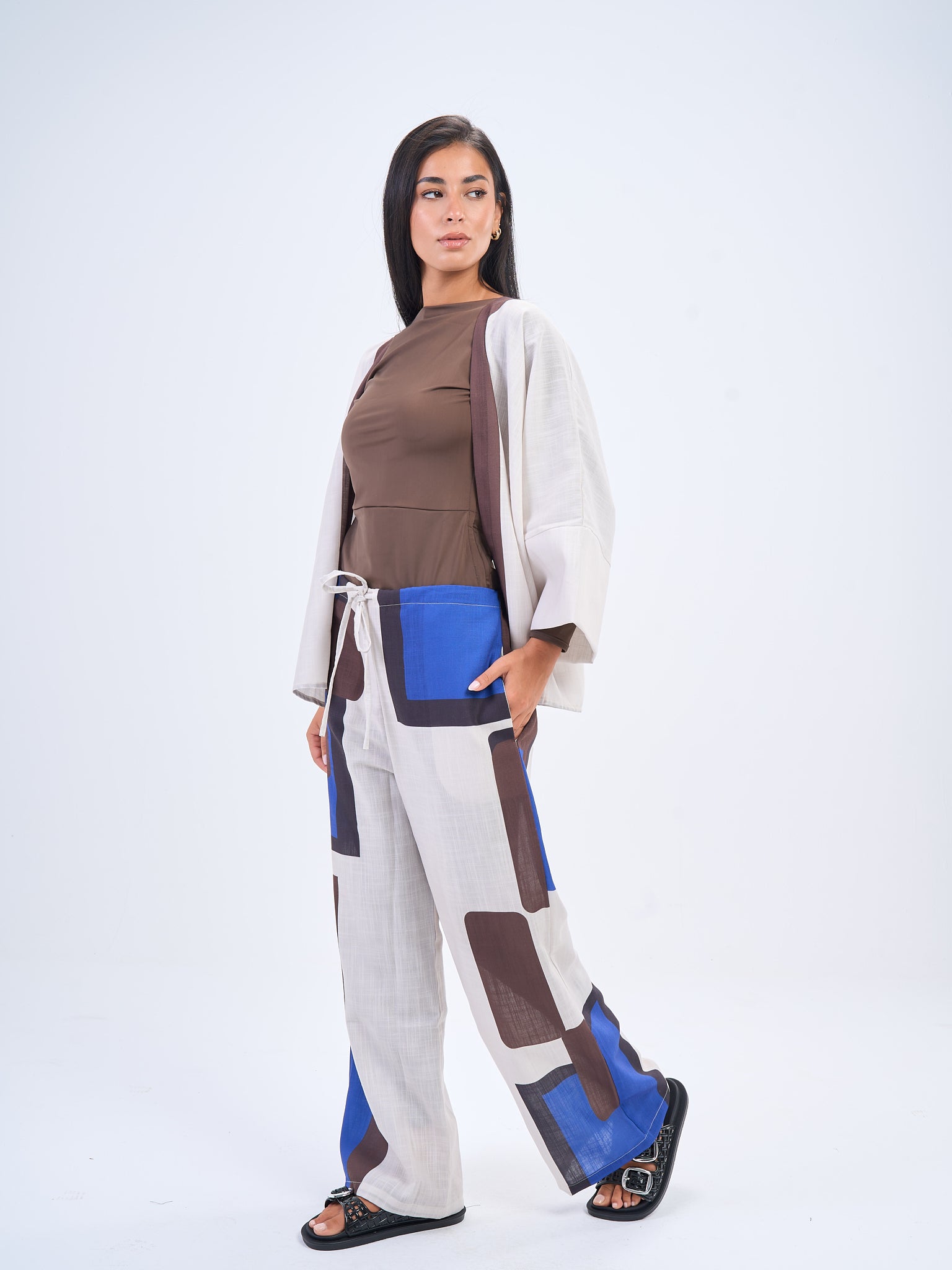 Terra Linen Set In- Brown
