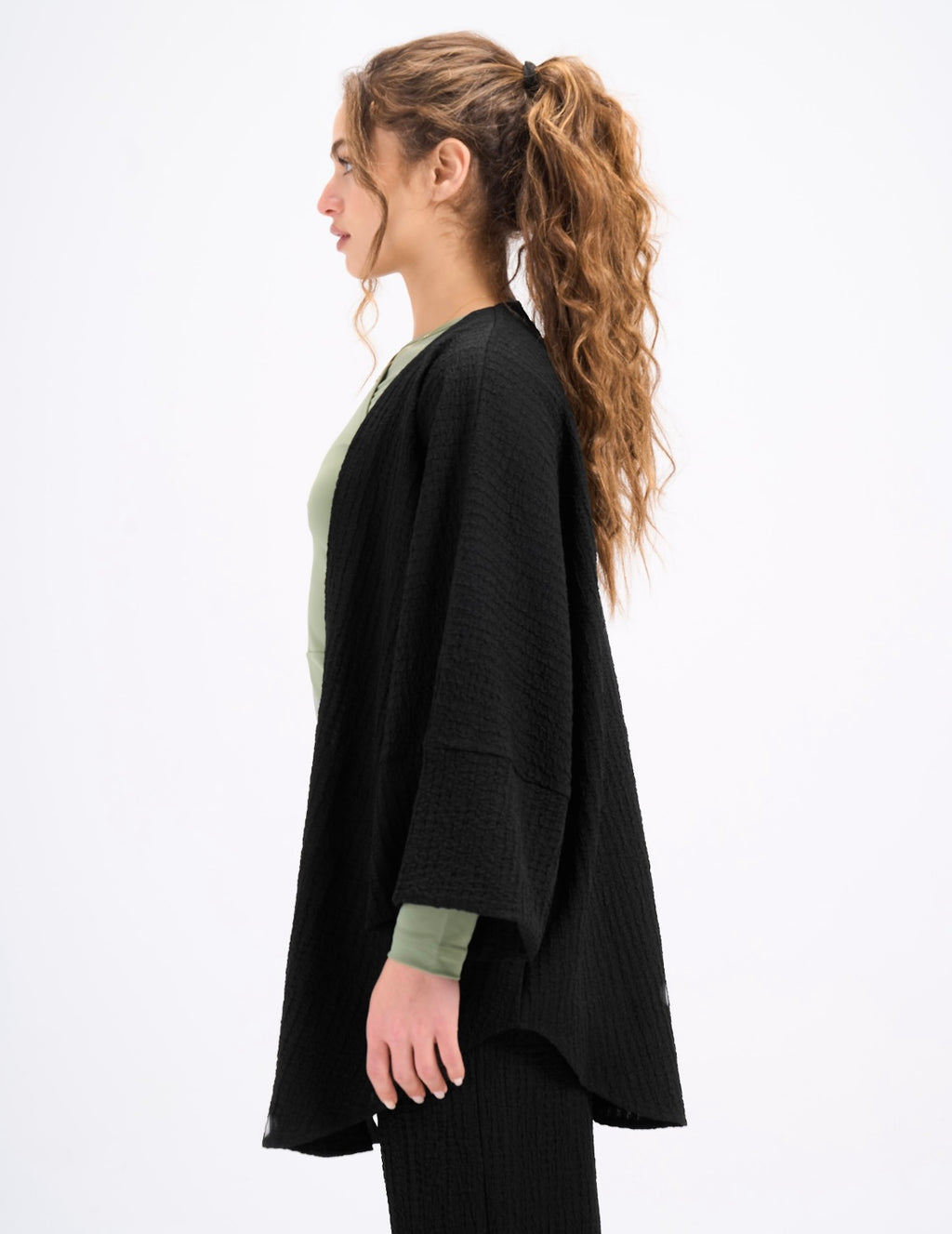 Crinkled kimono - Black