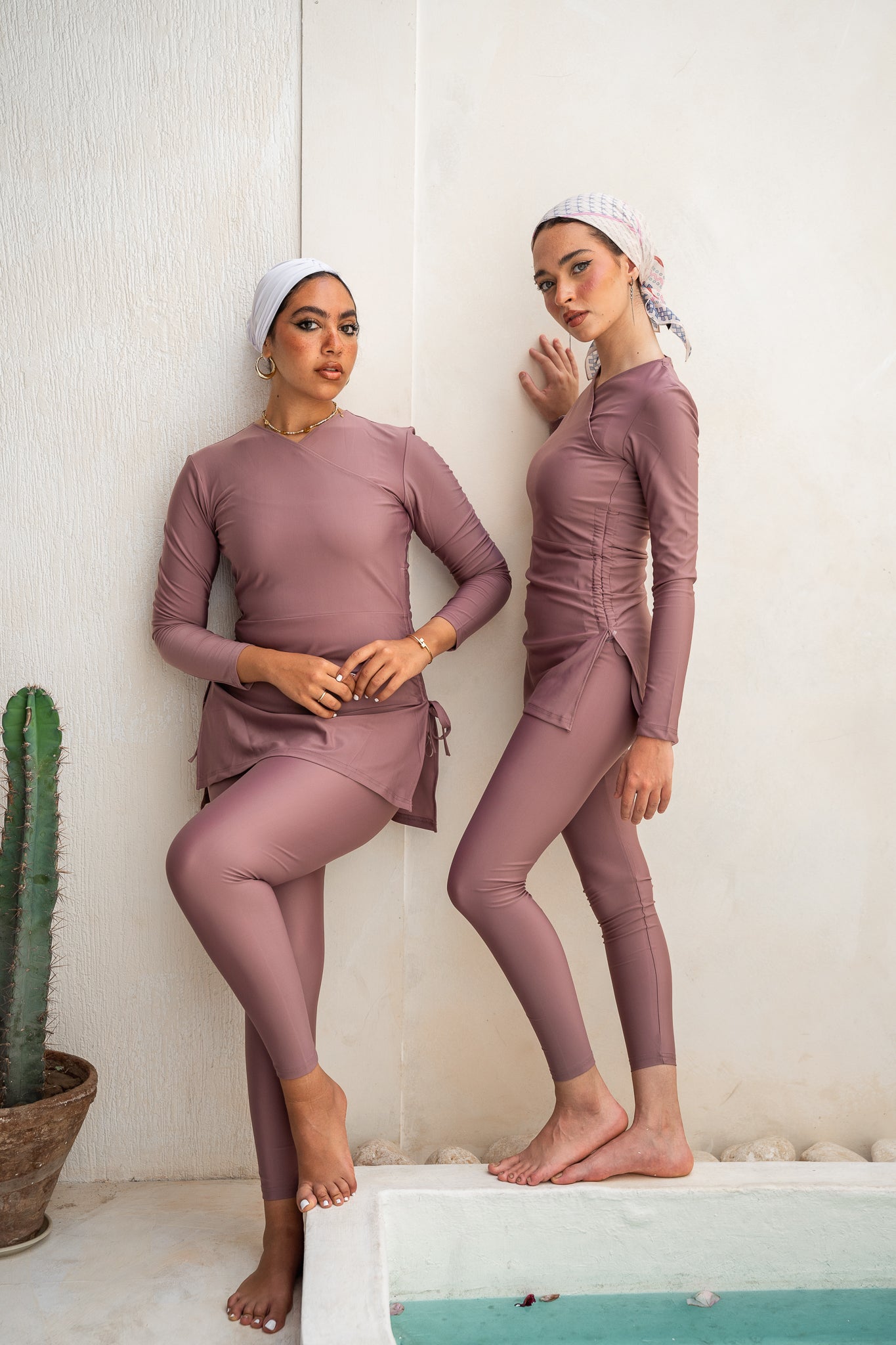 Swim Leggings - Dusty Mauve