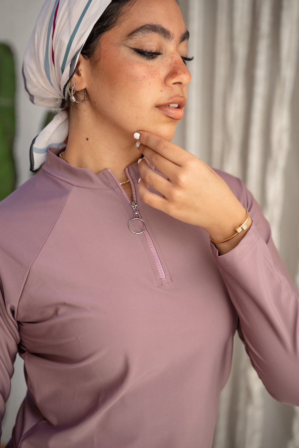 Rash Guard - Dusty Mauve