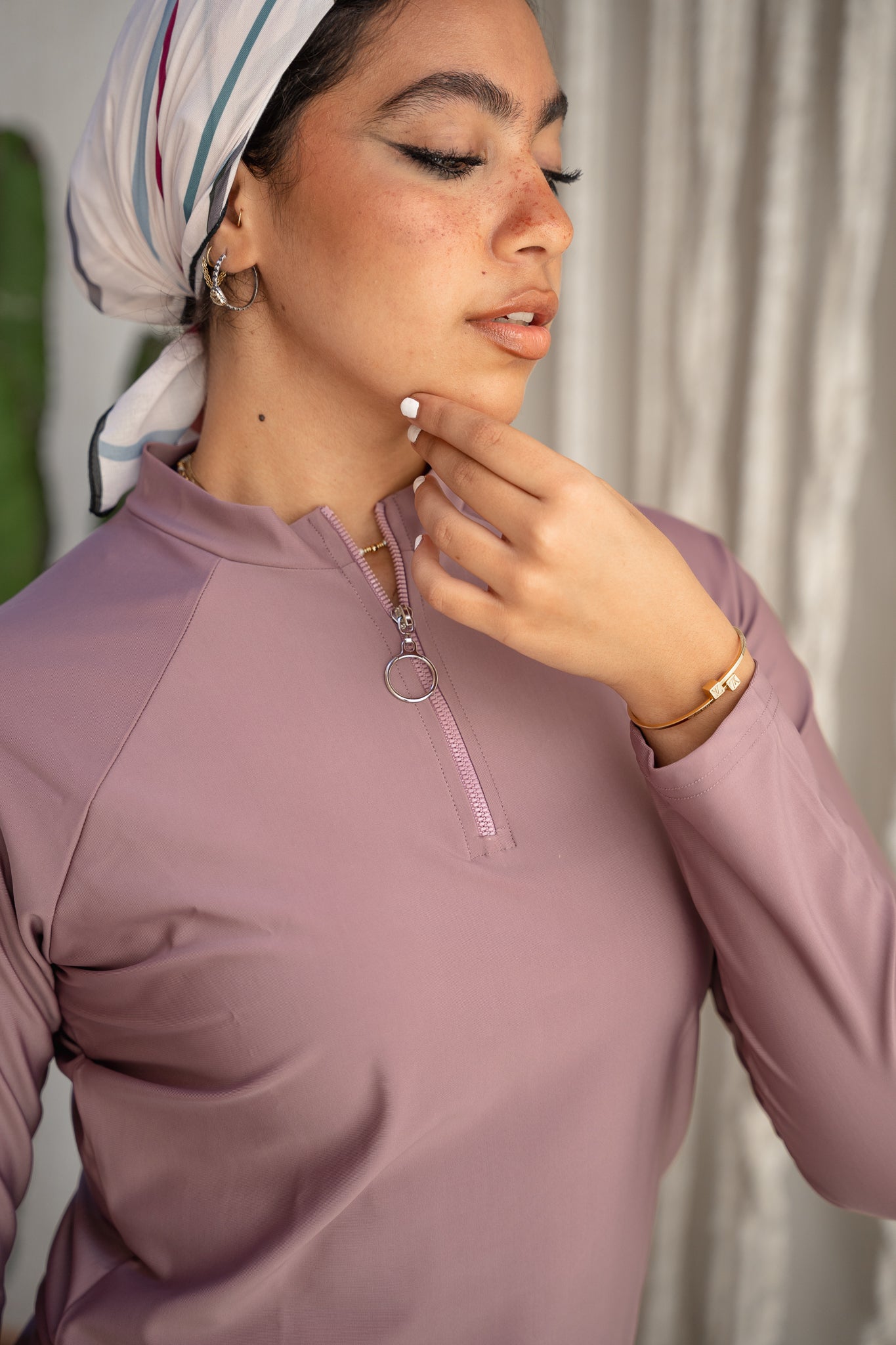 Rash Guard - Dusty Mauve