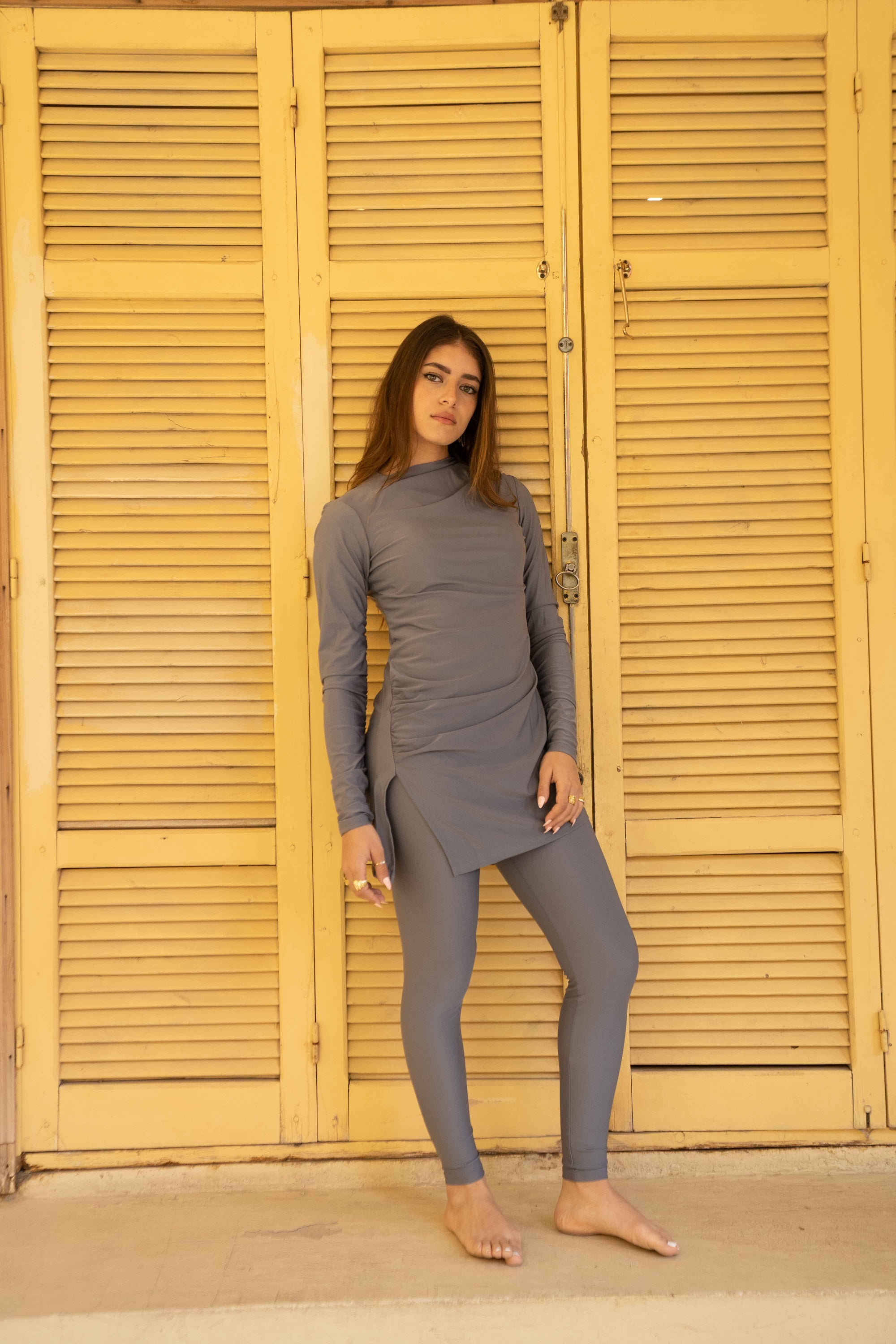 Swim Leggings - Grey