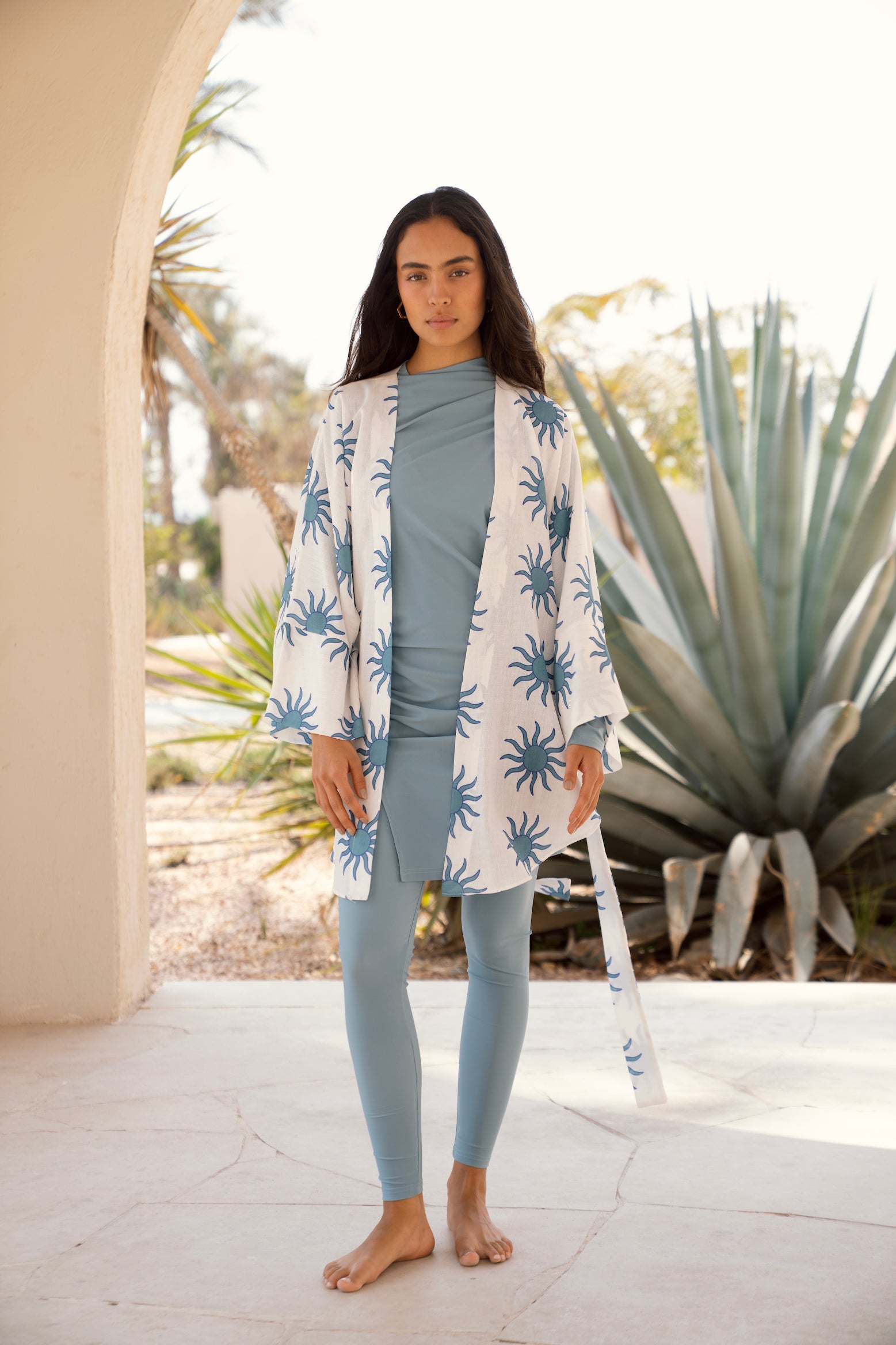 Soleil Linen Kimono - River
