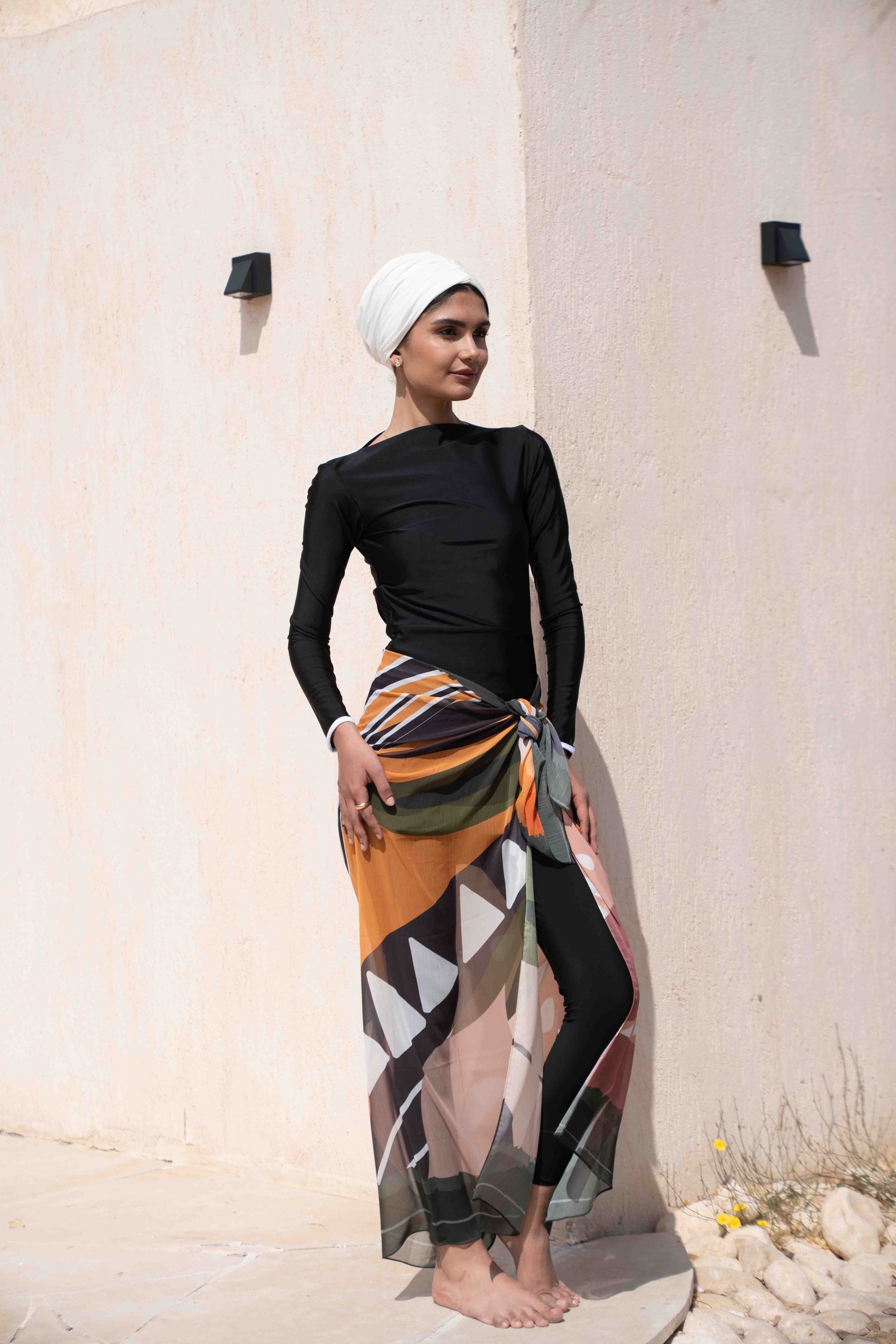 Olive Paradise Chiffon Wrap