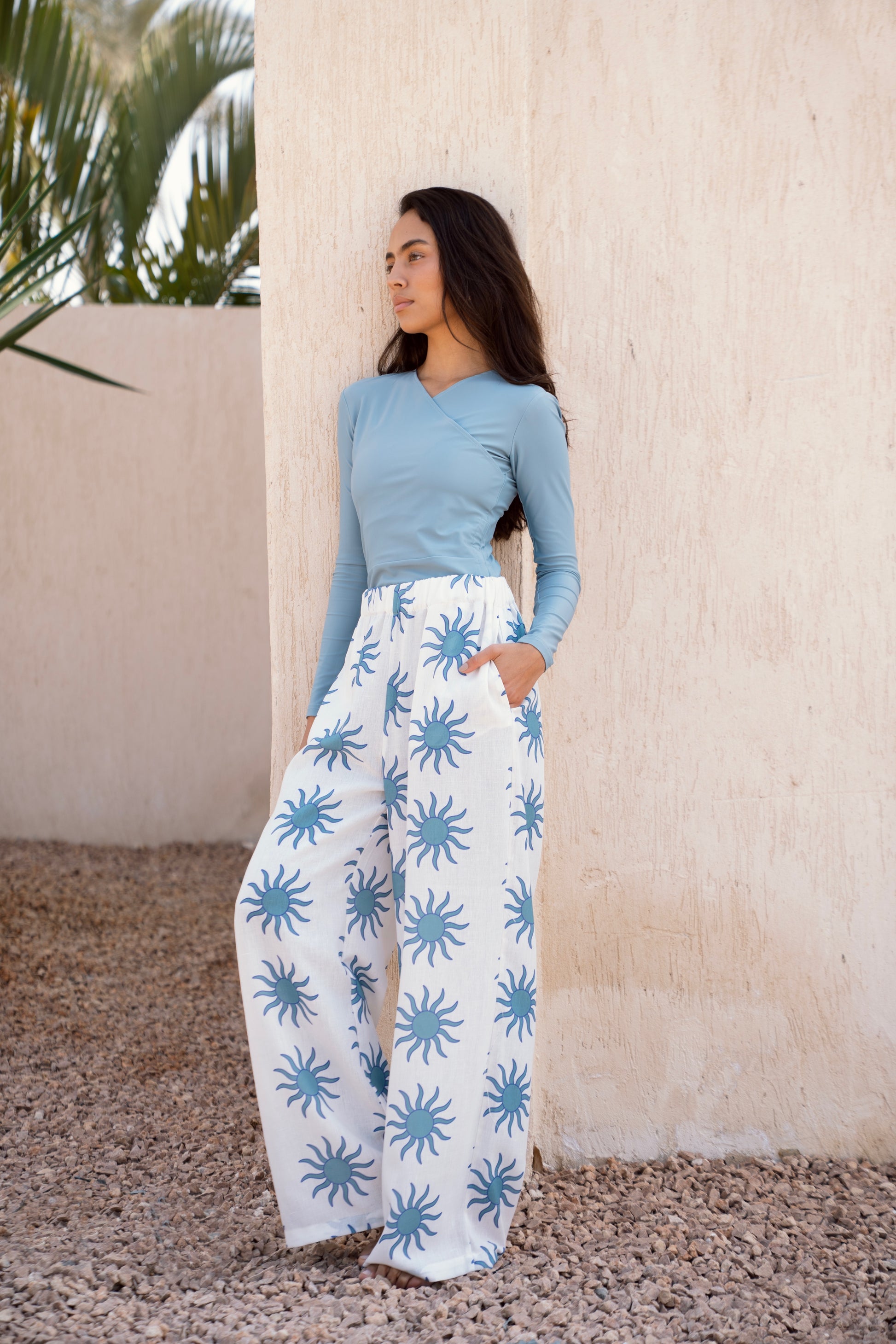 Soleil Linen Pants - River